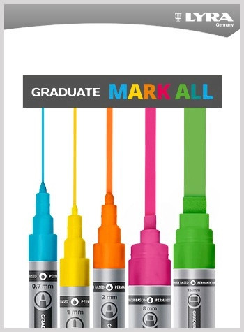 0.7mm White Graduate Mark All Marker in 2023