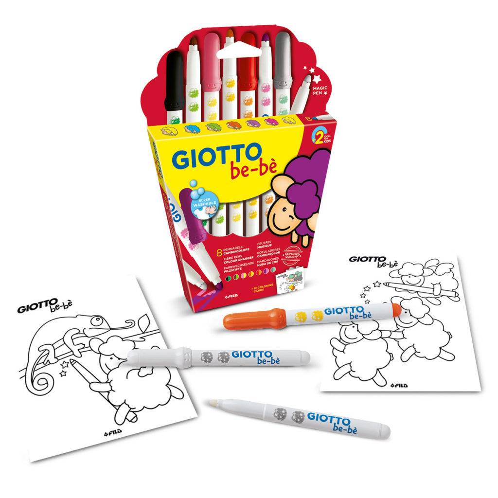 GIOTTO be-bè Felt Tip Pens 12 Colours