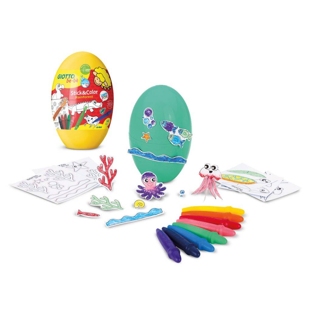 Baby creative sets: GIOTTO be-bè Stick & Color Egg