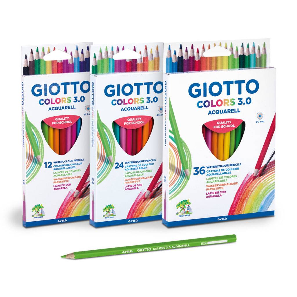 Fila Giotto Stilnovo Aquarelle, 24 Watercolour Pencils