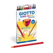 Giotto Elios Giant Wood Free Ξυλομπογιές 12pcs